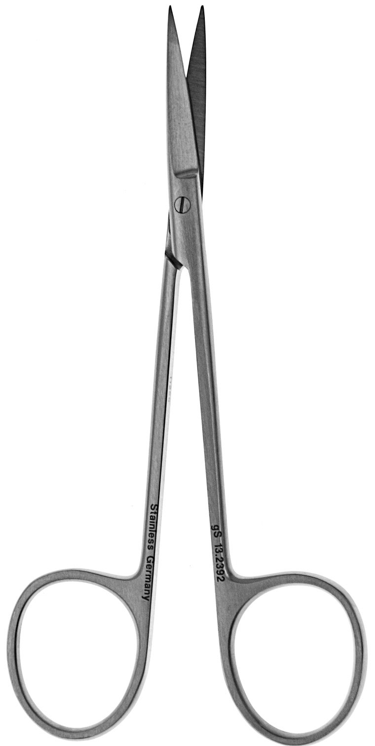 Fine Scissors 4 1/2″ curved sharp/sharp round shank