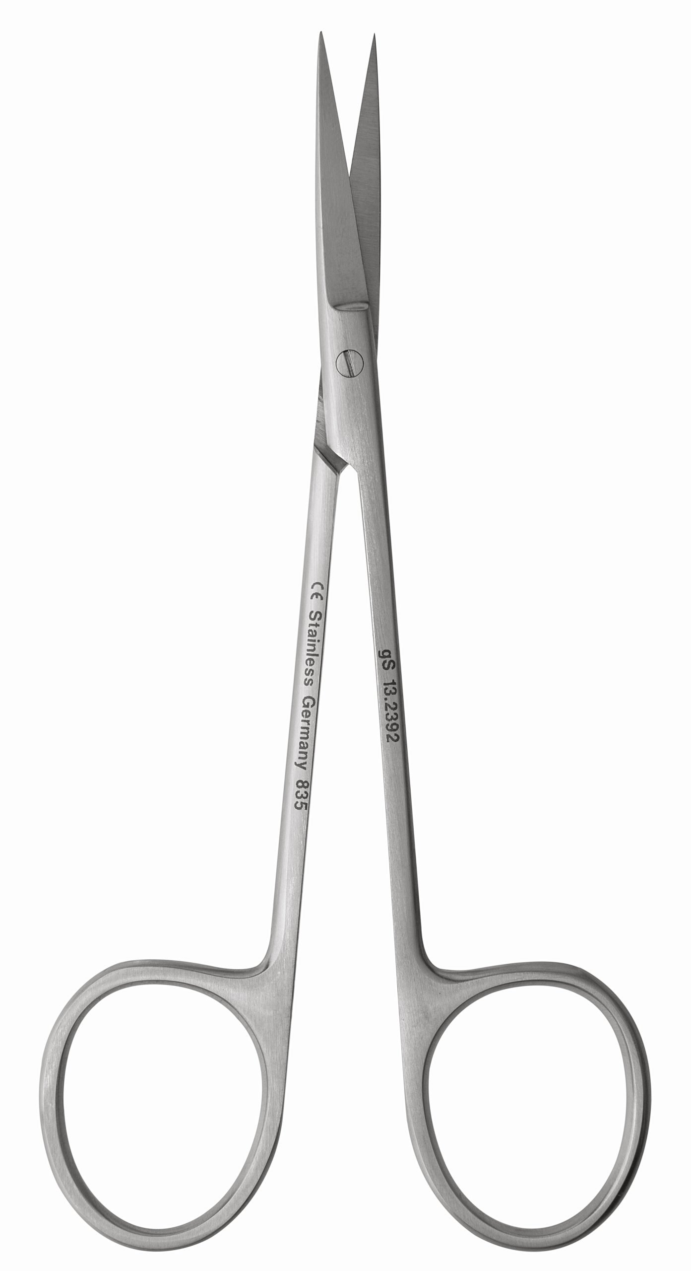 Fine Scissors 4 1/2″ straight sharp/sharp round shank