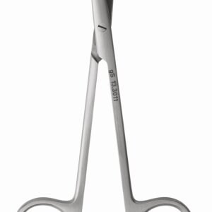 Littler Scissors 4 3/4″ curved with eye for suture