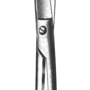 Moleskin Scissors 7″ curved serrated