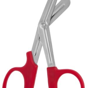 Utility Scissors 7 1/2″ red plastic handle