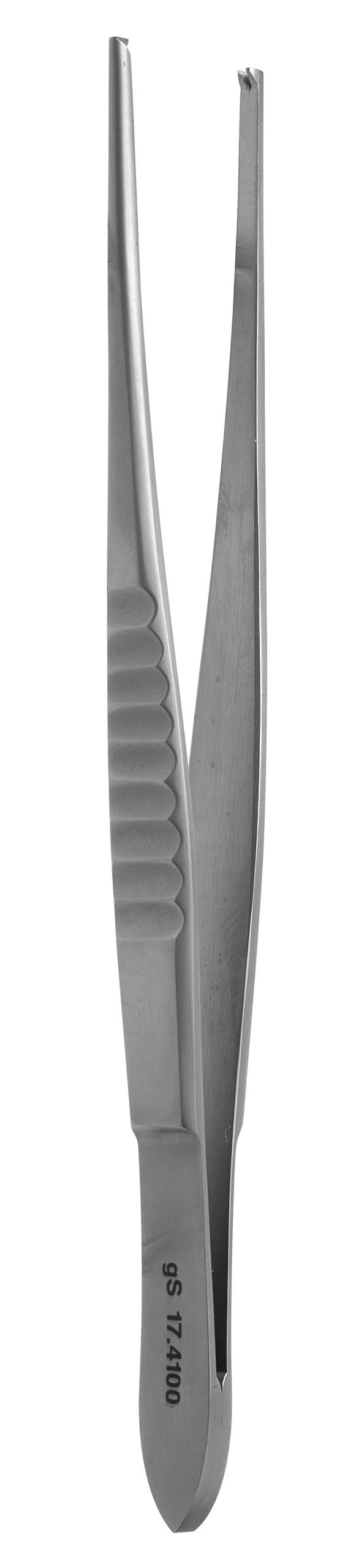 Tissue Forceps 4 1/2″ fluted handle 1×2 teeth