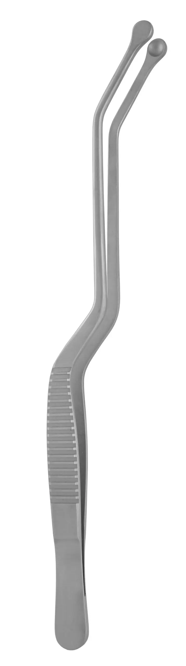 Adson Hypophyseal Bayonet Forceps 9″, curved up, 6.0mm round cup