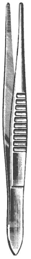 Dressing Forceps 5″ serrated fluted handle