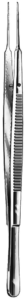 Gerald Dressing Forceps 7″ curved serrated