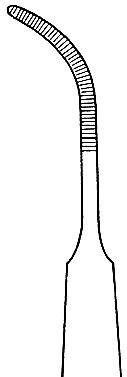 Gerald Dressing Forceps 7″ curved serrated - Image 2