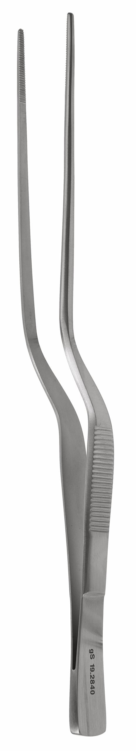 Cushing Bayonet Dressing Forceps 7 1/4″ serrated