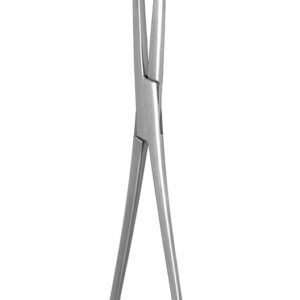 Bariatric Extra Long Kelly Sponge Forceps 12 1/2″ curved fenestrated serrated