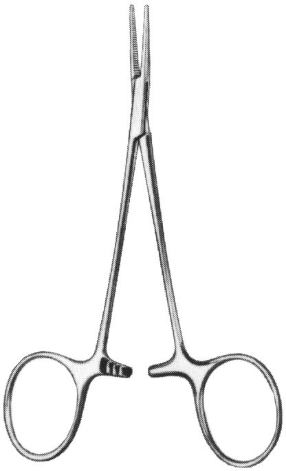 Micro Hartmann Forceps 4″ curved