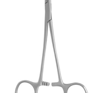 Mixter Baby Forceps 5″ curved partially serrated
