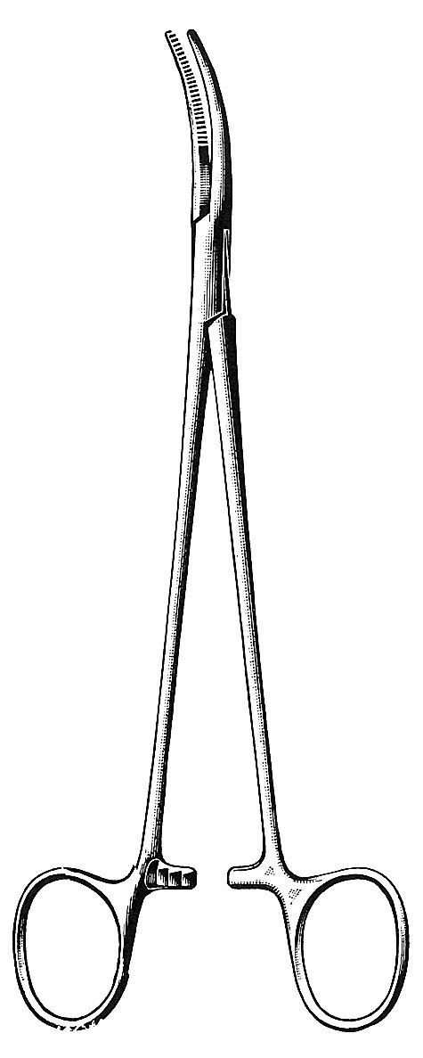 Schnidt Forceps 7 1/2″ full curved