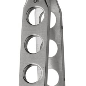 McPherson Needle Holder 4 1/4″ curved without lock, smooth, fenestrated handle