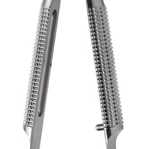 Barraquer Micro Needle Holder 4 3/4″ curved without lock, delicate smooth