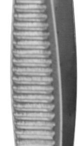 Iris Forceps 4″ full curved 1×2 teeth