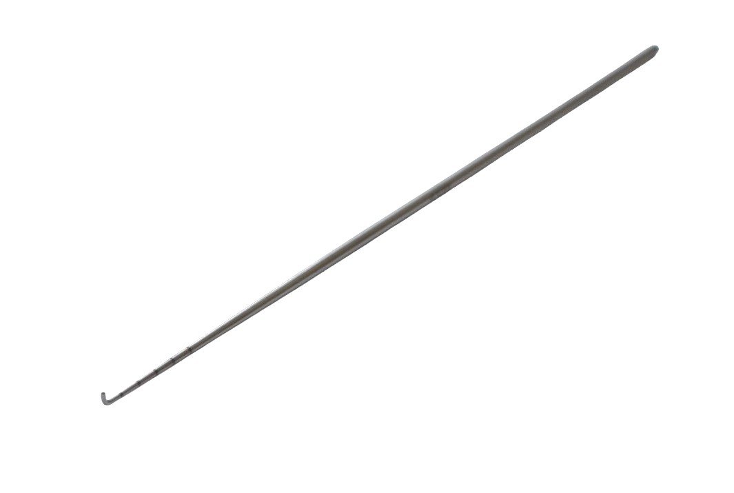 Hook Probe 9″, 2.5mm blunt, 5mm grad lines, shaft only for detach handle MK 30.2400