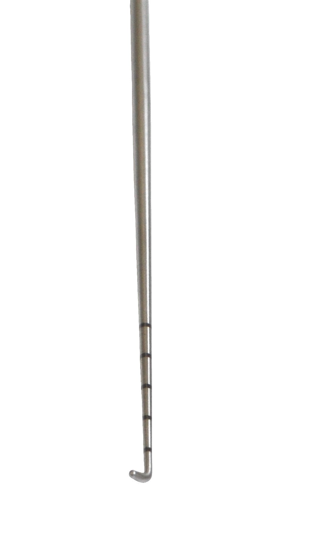 Hook Probe 9″, 2.5mm blunt, 5mm grad lines, shaft only for detach handle MK 30.2400 - Image 3