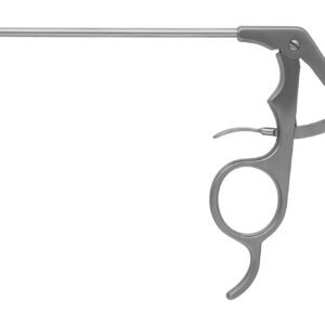 Grasping Forceps, 5 1/4″ shaft, straight, diameter 3.4mm, 3.4mm alligator jaw, ratchet