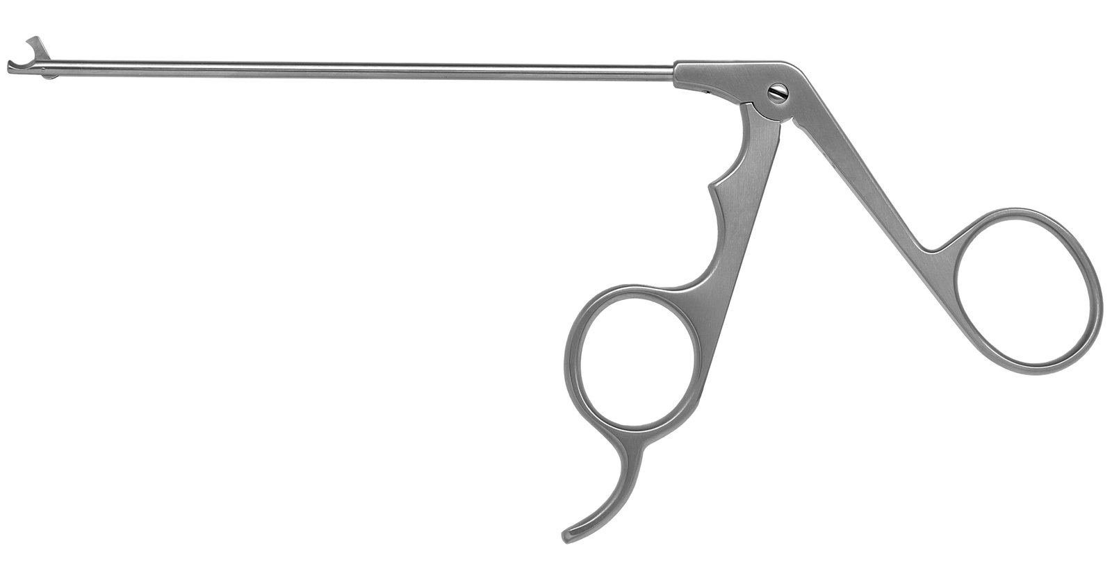 Hook Scissors, 5″ shaft, diameter 3.4mm, lower blade serrated