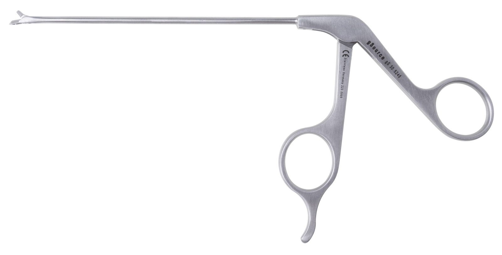 Punch 5 1/2″ shaft, 45 degree right, diameter 3.5mm, scoop jaw 1.6mm bite