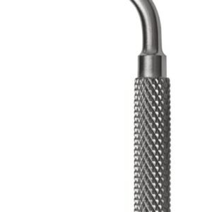 Yasargil Micro Rasp 7 1/2″ strong curve 3mm round forward cutting knurled bayonet handle