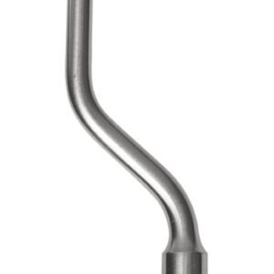 Caspar Micro Dissector 9″ curved up 1mm knurled bayonet handle
