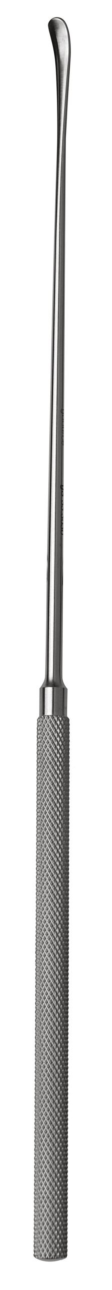 Caspar Micro Dissector 9 1/2″ curved down 2mm knurled bayonet handle