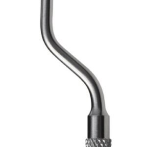 Caspar Micro Dissector 9 1/2″ curved up 4.5mm knurled bayonet handle