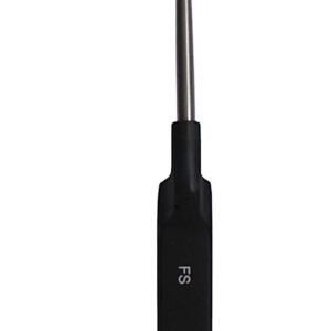 Micro Discectomy Cervical Curette 9 1/2″, forward straight, #00, offset black aluminum handle