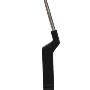 Micro Discectomy Cervical Curette 9 1/2″, backward angled, #00, offset black aluminum handle