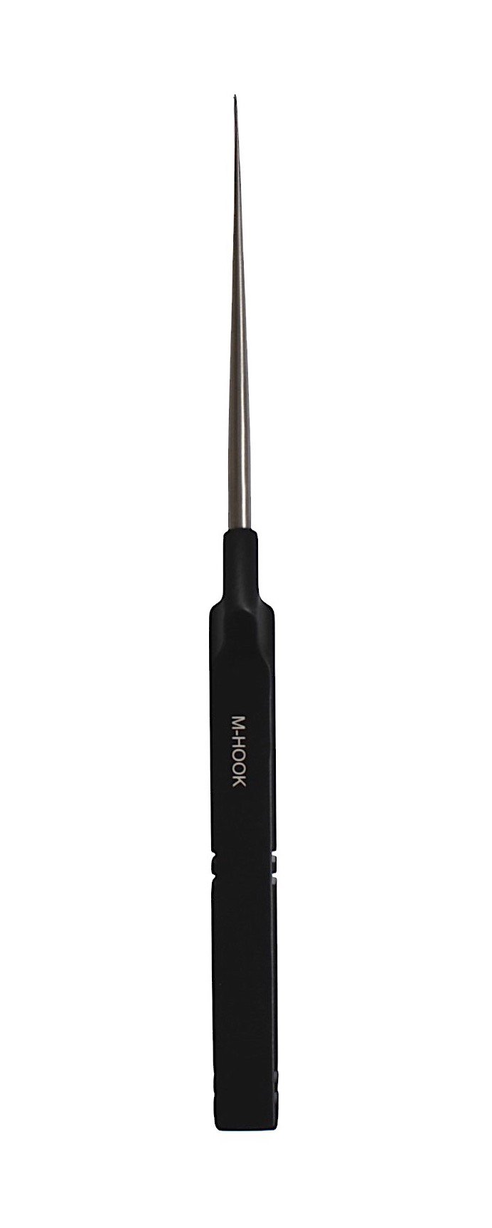 Micro Discectomy Cervical Micro Nerve Hook 9 1/2″, 0.6mm, offset black aluminum handle