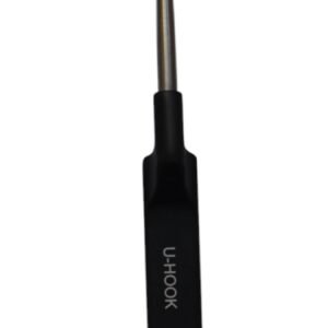 Micro Discectomy Cervical Ultra Micro Nerve Hook 9 1/2″, 0.35mm, offset black aluminum handle
