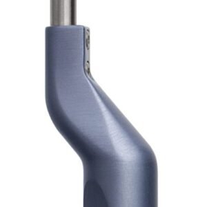 Micro Discectomy Cervical Curette 10″, backward angled, #5, offset grey aluminum handle