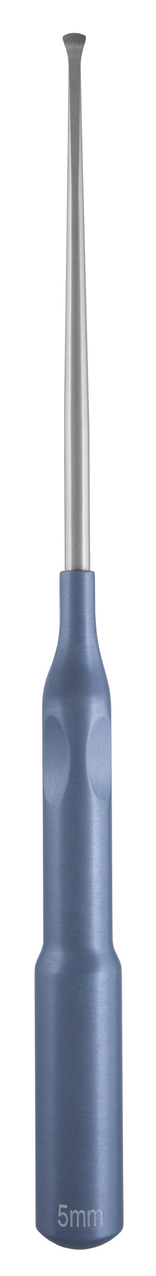 Micro Discectomy Cervical Dissector 10″, 5mm, straight, offset grey aluminum handle - Image 2