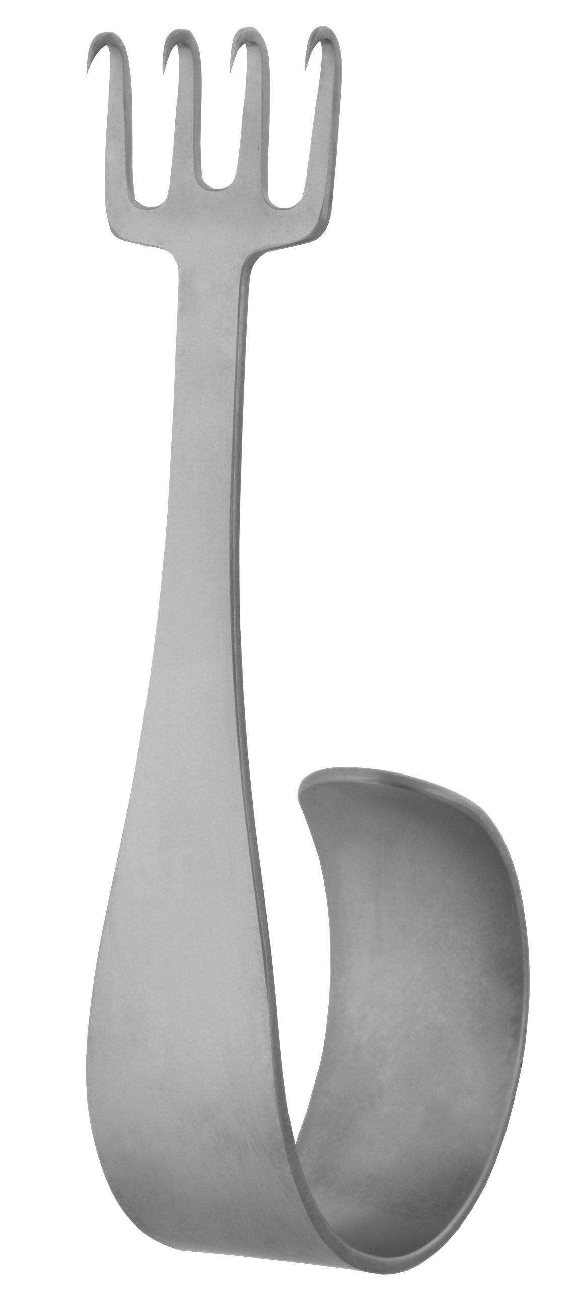 Freeman Face Lift Retractor 3 1/2″ straight, 20mm, 4 prongs in-line, sharp, thumb ring