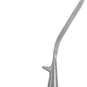 Wylie Renal Vein Retractor 13″, 1″ x 10″ long, horn grip handle