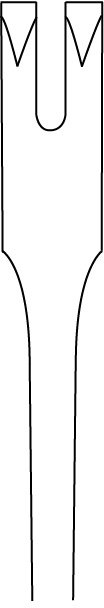 Volkmann Retractor 8 1/2″ 2 prongs sharp - Image 2