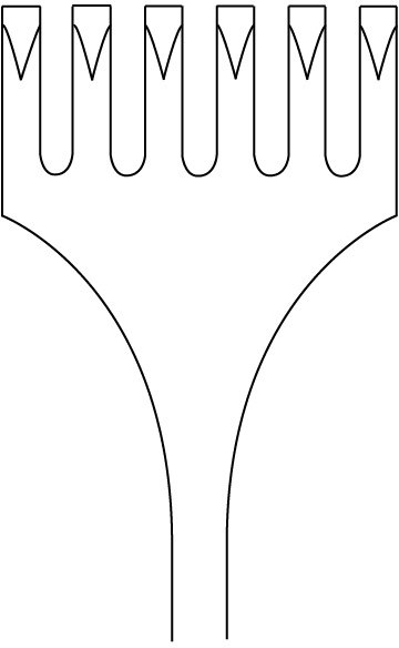 Volkmann Retractor 8 1/2″ 6 prongs sharp - Image 2