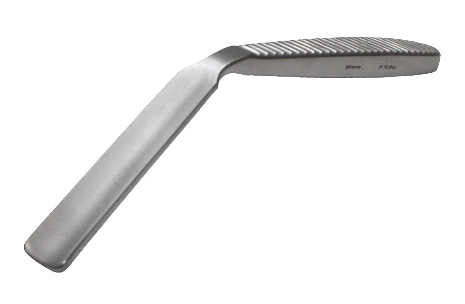 Blade Retractor 7 1/2″ x 18mm, angled, concave blade, straight tip