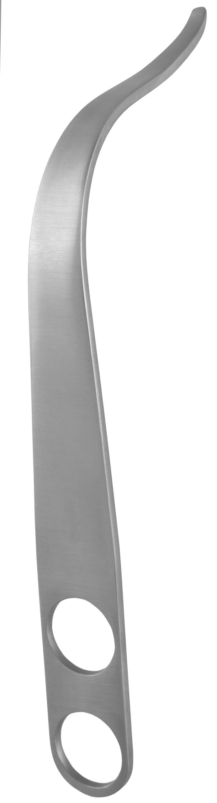 Tibial Retractor 7 3/4″ curved, 4.8mm rounded end, 2 holes