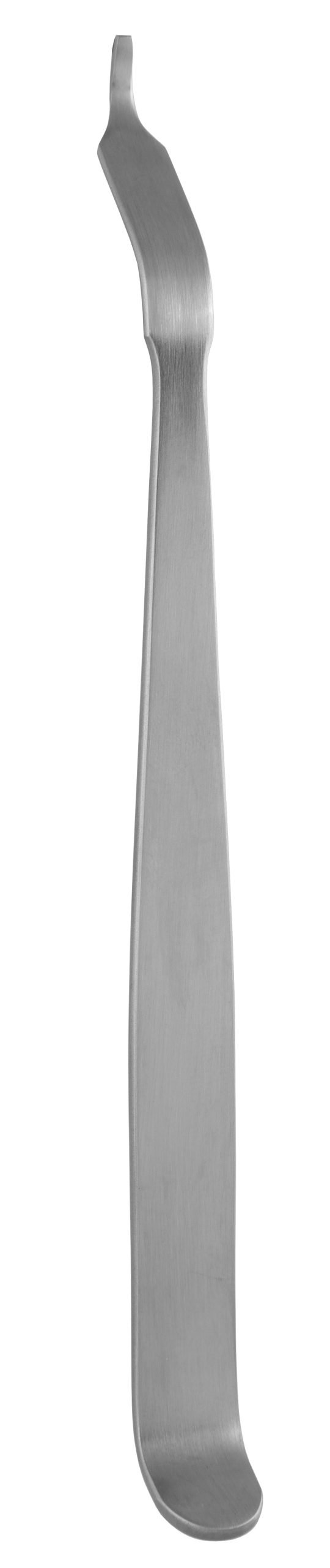MKRetractor, Hohmann Mini 6″, 8mm wide blade, 17mm 45 degree drop, 12mm handle bent