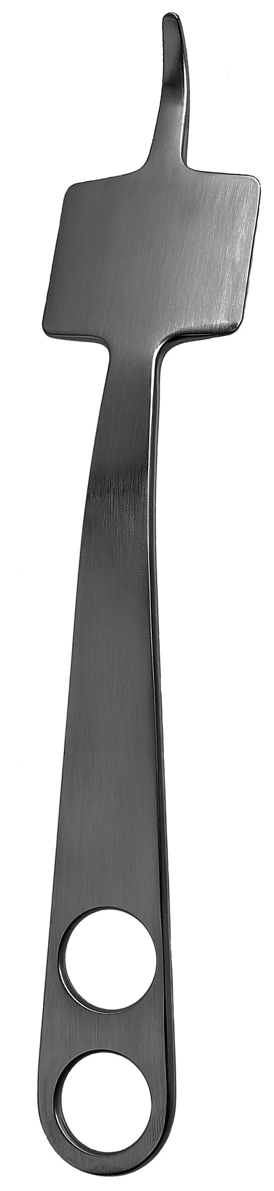 Hohmann Retractor 9 1/2″ x 43mm rounded end 2 holes