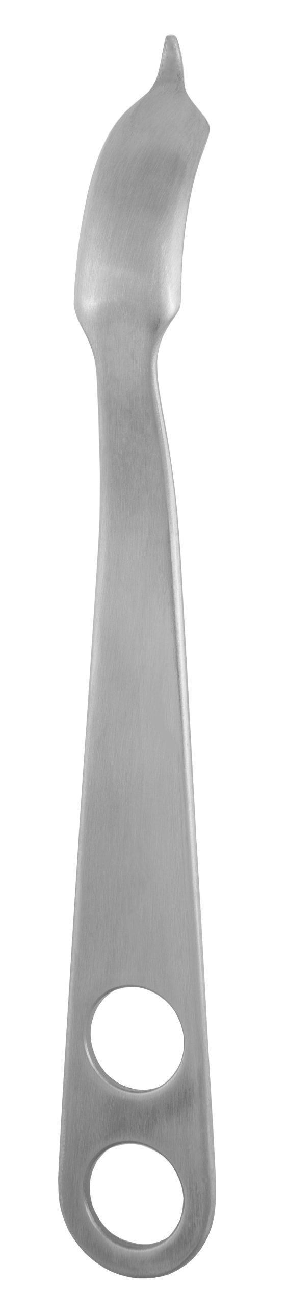 Humeral Head Retractor 8 3/4″, 18mm, convex rounded end, 2 holes