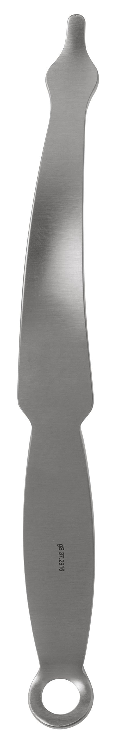 MIS (Minimally Invasive Surgery) Utility Knee Retractor 9″ curved 16mm blunt end, handle bent, 1 hole