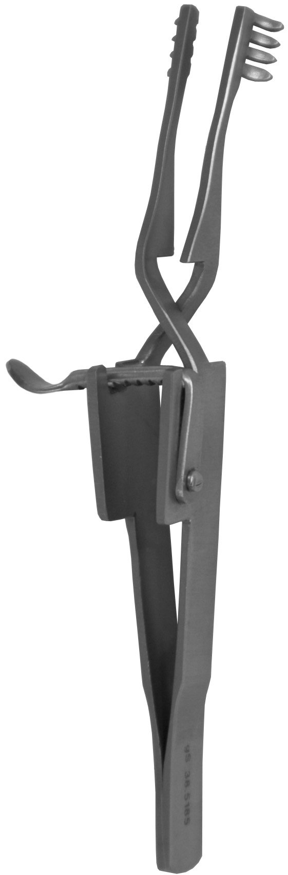 Self Retaining Retractor 4″ angled sharp 4×4