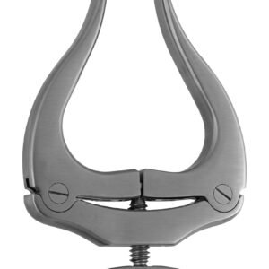 MKSpreader, Calcaneal 3 3/4″, 6mm blade serrated with thru hole for maximum diameter 1.3mm [.51″] wire, 1 1/4″ opening