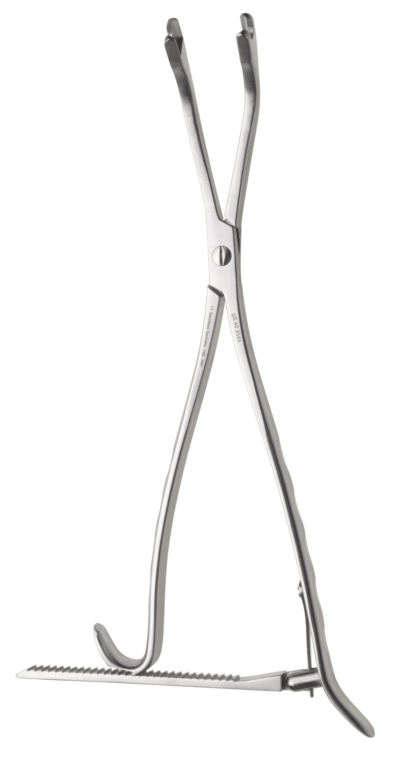 MKCompressor, MIS (Minimally Invasive Spine) 11″, angled, for 5.5mm diameter rods