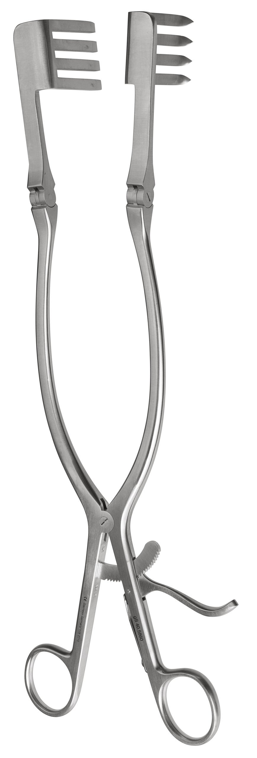 Beckman-Adson Retractor 12″ sharp 1″x1″ 3/4″