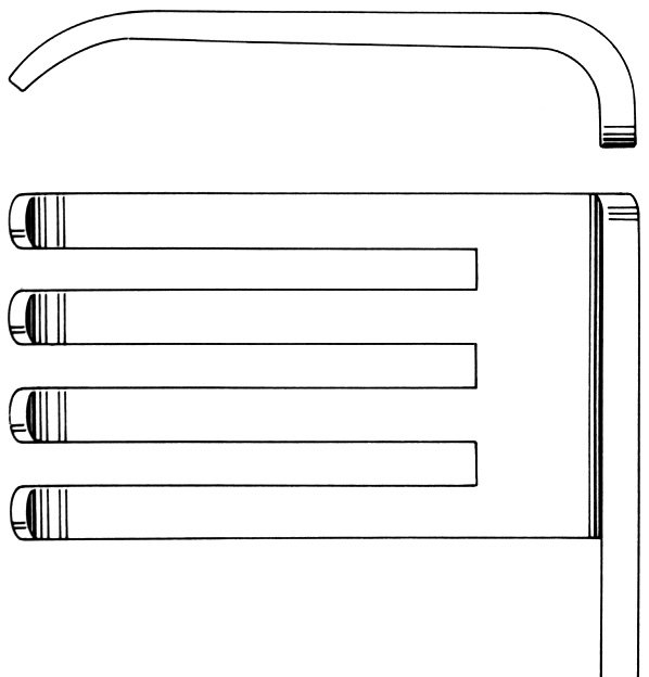 Beckman-Adson Retractor 12″ blunt 1″x1 3/4″ - Image 2