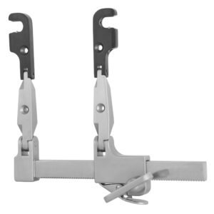 Caspar Cervical Retractor 5″ double hinged, titanium distal hinge (radiolucent), maximum spread 80mm