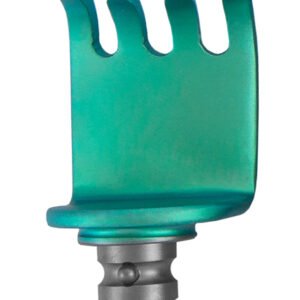 CCR Blade, 4 teeth medial/lateral, 19x25mm depth, titanium, green (radiolucent)